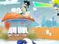 ເກມ Naruto playing snowballs