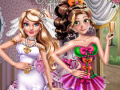 ເກມ Chloe & Emma Wedding Dress up