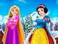 ເກມ Rapunzel And Snow White Winter Dress Up