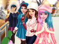 ເກມ Princesses Go Ice Skating