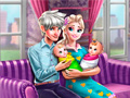 ເກມ Ice Queen Twins Family Day