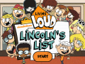 ເກມ The Loud House: Lincolns List  