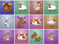 ເກມ Farm animals matching puzzles