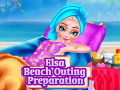 ເກມ Elsa Beach Outing Preparation