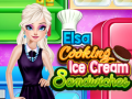 ເກມ Elsa Cooking Ice Cream Sandwiches
