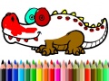 ເກມ Back To School: Aligator Coloring