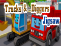 ເກມ Trucks & Digger Jigsaw 