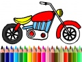 ເກມ Back To School: Motorbike Coloring