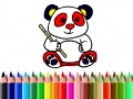 ເກມ Back To School: Panda Coloring