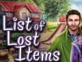 ເກມ List of Lost Items
