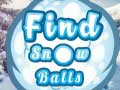 ເກມ Find Snow Balls