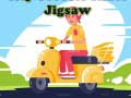 ເກມ City Scooter Rides Jigsaw