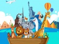 ເກມ Crazy Friends Travel The World Puzzle