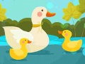 ເກມ Mother Duck and Ducklings Jigsaw