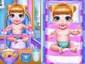 ເກມ Twins Lovely Bathing Time