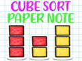 ເກມ Cube Sort Paper Note