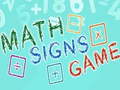 ເກມ Math Signs Game