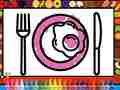ເກມ Color and Decorate Dinner Plate
