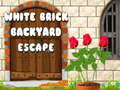 ເກມ White Brick Backyard Escape