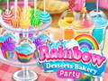 ເກມ Rainbow Desserts Bakery Party