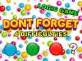 ເກມ Dont Forget