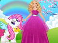 ເກມ Barbie and Pony Dressup