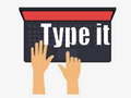 ເກມ Type it