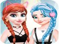 ເກມ Elsa and Anna Dress Up Makeup 