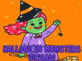 ເກມ Halloween Monsters Jigsaw