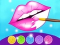ເກມ Glitter Lips Coloring Game