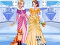 ເກມ Elsa & Anna's Icy Dress Up