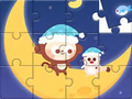 ເກມ Jigsaw Puzzle: Monkey With Moon