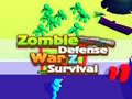 ເກມ Zombie defense: War Z Survival