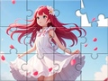 ເກມ Jigsaw Puzzle: White Dress Girl