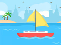 ເກມ Coloring Book: Boat On Sea