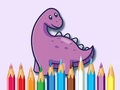 ເກມ Coloring Book: Dinosaur With Flowers