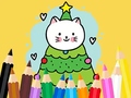 ເກມ Coloring Book: Cats And Christmas Tree