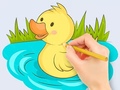 ເກມ Coloring Book: Baby Duck Swim