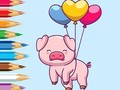ເກມ Coloring Book: Balloon Pig
