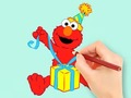 ເກມ Coloring Book: Elmo Gift
