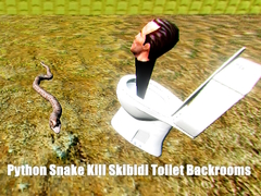 ເກມ Python Snake Kill Skibidi Toilet Backrooms