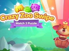 ເກມ Crazy Zoo Swipe Match 3 Puzzle