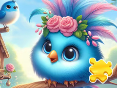 ເກມ Jigsaw Puzzle: Cute Blue Bird