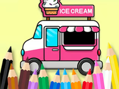 ເກມ Coloring Book: Ice Cream Car