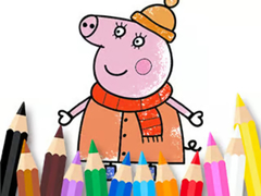 ເກມ Coloring Book: Mommy Pig Winter