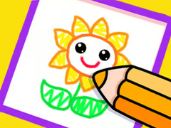 ເກມ Toddler Drawing: Beautiful Flower