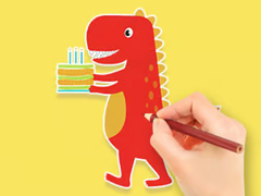ເກມ Coloring Book: Dinosaur Birthday