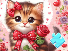 ເກມ Jigsaw Puzzle: Bowknot Cat
