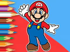 ເກມ Coloring Book: Mario Happy Skating