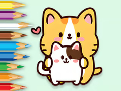 ເກມ Coloring Book: Hugging Cat